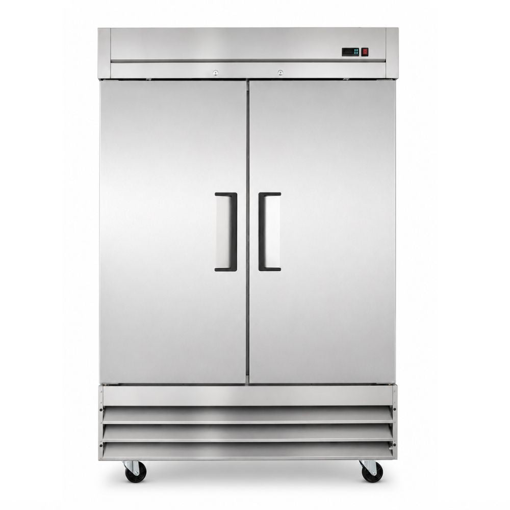 Torrey CVSA-47UI CSCVSA47002 Congelador Reach-In Vertical 2 Puertas Solidas 6 Parrillas, en acero inoxidable.
