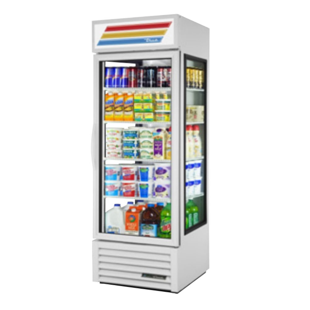 True GEM-23-HC~TSL01 Refrigerador Exhibidor Vertical 1 Puerta Cristal 4 Parrillas - - True - KitchenMax Store
