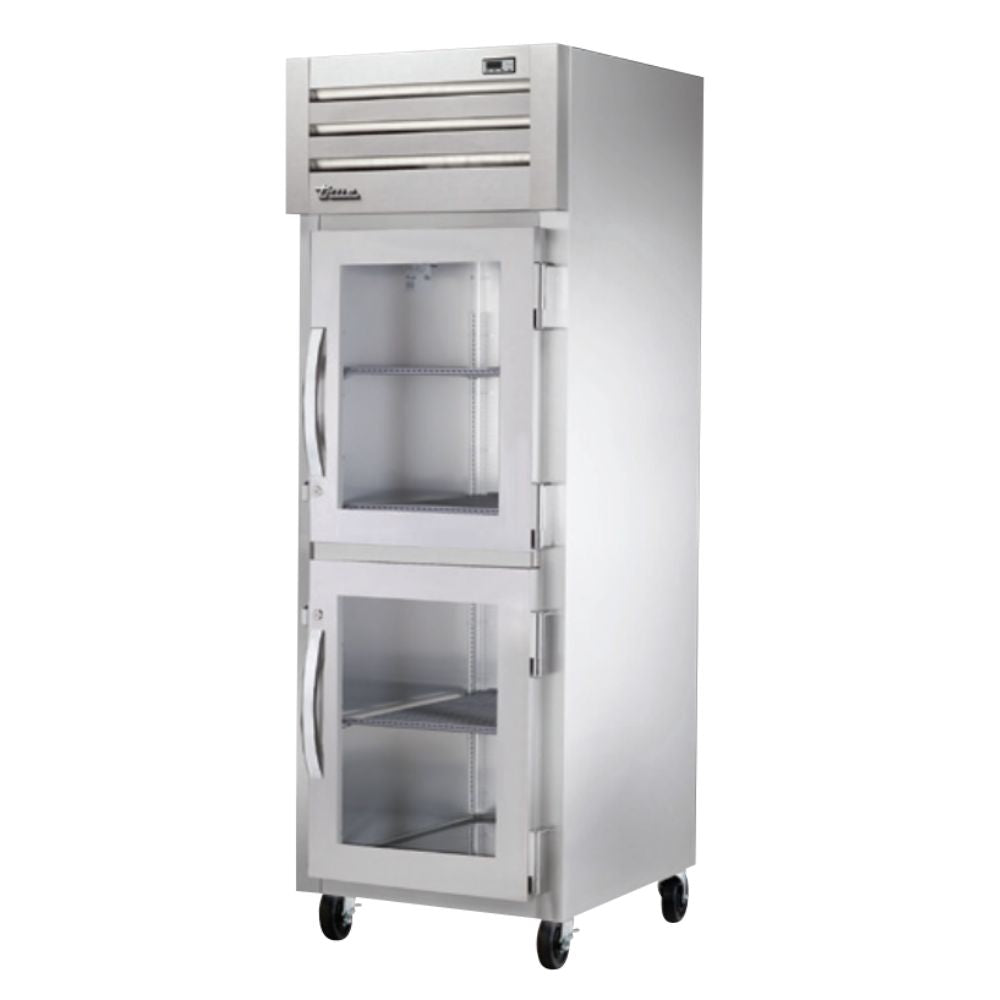 True STA1R-2HG-HC Refrigerador Vertical 2 Medias Puertas Cristal 3 Parrillas - - True - KitchenMax Store