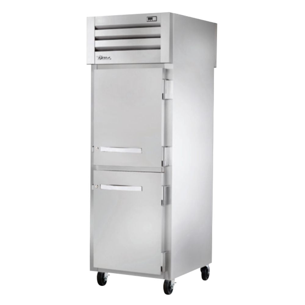 True STA1RPT-2HS-1G-HC Refrigerador Vertical 2 Medias Puertas Solidas 3 Parrillas - - True - KitchenMax Store