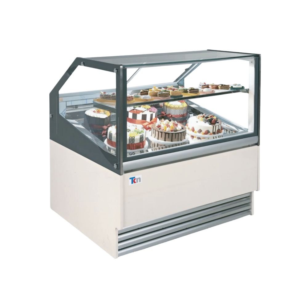 VITRINA SINERGIAS TEKNIKITCHEN TKN12SP | Vitrina Expositora de Pasteles | Frente 123.3 cm | Control Digital de Temperatura: 0 °C ~ 6 °C | Pastelerías Panaderías Negocio Restaurante Cafeteria Pizzeria Banquetes Exhibidora Conservar Caliente