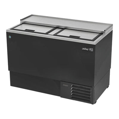 Congelador Asber Glass Froster AGF-50 S Hc, en acero inoxidable.