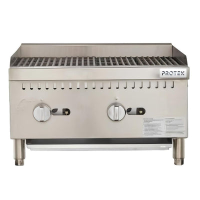 ASADOR PROTEK 1029160 ASP-600G | ASADOR A GAS | 2 Quemadores | Acero Inoxidable | Restaurante Cocina Industrial Fonda Cafetería Cocina Industrial Comedor Grill Cortes Cenaduría Hotel | Respaldo Charola Quemador Parilla Restaurante Niveladores Empotrar Base Comedor Uso Rudo Acero Inoxidable Grill Alimento Cocción Preparación Cortes Hotel Cenaduría Cocina Económica Radiante Gourmet Ilustrativa