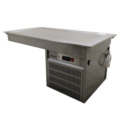 MESA FRÍA ASBER DRFP-411-CU | Mesa Fría | Placa Refrigerada | Control Temperatura Digital | 4 Insertos Enteros | Acero Inoxidable | Productos Alimentos Preparados | Pastelerías Repostería Ingredientes Frescos Buffets Bistro Restaurante Bar Cafeterías