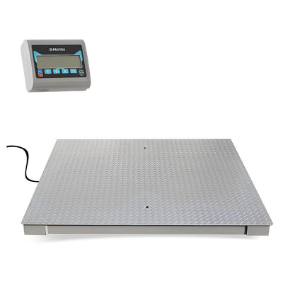 BÁSCULA PROTEK 1025261  | Báscula Electrónica | 2500 Kg | Batería Recargable | Paquetería Almacén Bodega Cajas Paquetes Bascula Mostrador Tianguis Restaurantes Pesar Cargar