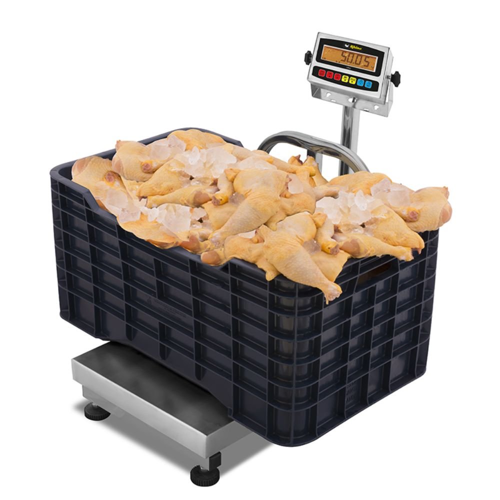 BÁSCULA PLATAFORMA RHINO BAPAG-200+I-PAG | Báscula Plataforma a Prueba de Agua | 200 KG | Acero Inoxidable | Abarrotes Tiendas mayoristas Centrales de abasto Carnicerías Pollerías Fruterías Verdulerías Almacenes Bodegas Paqueterías Centros de envío Negocios de logística Áreas de embarques Mercados Tianguis Industrias Talleres Restaurantes Cocinas industriales Farmacias Laboratorios