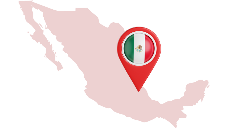 Mapa de M&eacute;xico