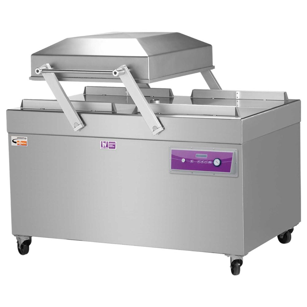 EMPACADORA AL VACÍO BESSER VACUUM Bayamo | Empacadora al Vacío | Barra Sellado de 62 cm | Acero Inoxidable | Solidos Carnes Mariscos Ensaladas Sopas Frijoles Empacados 