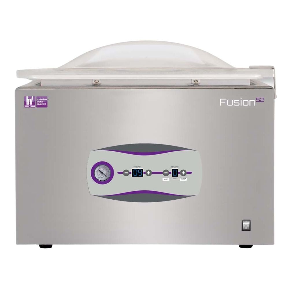 EMPACADORA AL VACÍO BESSER VACUUM Fusion52 | Empacadora al Vacío | Barra de Sellado 52 cm | Acero Inoxidable | Carnes Empacados Jamones Caldos Cremas