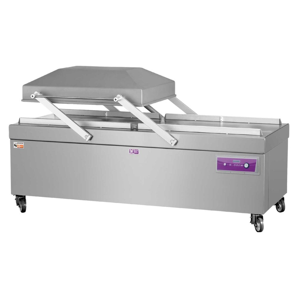 EMPACADORA AL VACÍO BESSER VACUUM Hurricane | Empacadora al Vacío | Barra Sellado de 85 cm | Acero Inoxidable | Solidos Carnes Mariscos Frutas Vegetales Leguminosas