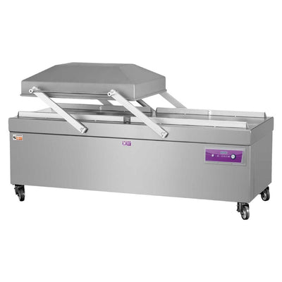 EMPACADORA AL VACÍO BESSER VACUUM Hurricane | Empacadora al Vacío | Barra Sellado de 85 cm | Acero Inoxidable | Solidos Carnes Mariscos Frutas Vegetales Leguminosas