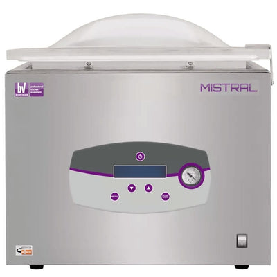 EMPACADORA AL VACÍO BESSER VACUUM Mistral+ | Empacadora al Vacío | Barra Sellado de 42 cm | Acero Inoxidable | Solidos Vegetales Jamon Slachichas Mortadela