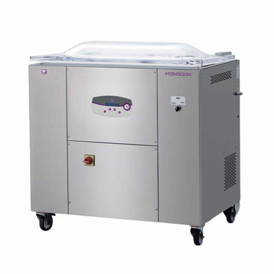 EMPACADORA AL VACÍO BESSER VACUUM Monsoon+ | Empacadora al Vacío | Barra Sellado de 52/95 cm | Acero Inoxidable | Carnes Alimentos Jamones Caldos Cremas