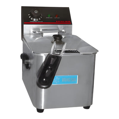 Freidora Migsa CKEF1LTS4, freidora 1 tina 1 canastilla, en acero inoxidable.