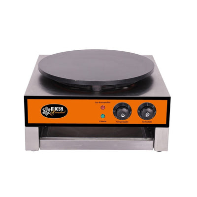 Crepera Migsa Essential CME-1, crepera eléctrica, en acero inoxidable.