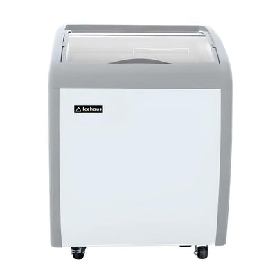 CONGELADOR ICEHAUS CHPC-160 | Congelador Horizontal | 5.5 Pies Cúbicos | Puerta de Cristal | Enfriador y Congelador Combinado | Super Mercado Tienda Pescaderia Supermercado Tienda Abarrotes Cocina Restaurante Industrial Comedor Tienda de Convivencia Cremeria Carniceria Almacenar Congelar