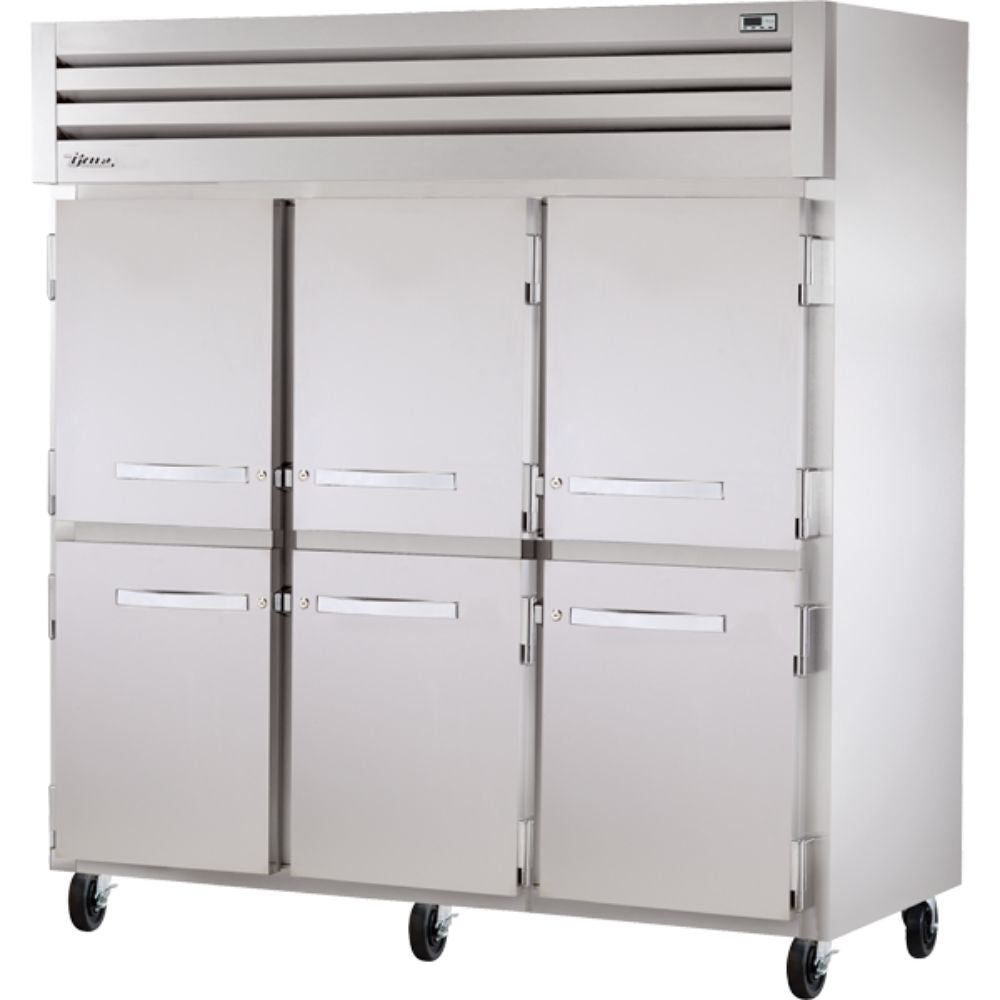 CONGELADOR TRUE STG3F-6HS-HC | Congelador Vertical | 6 Medias Puertas Solidas | Acero Inoxidable Aluminio | Restaurante Cocina Industrial Comercial Supermercado Tienda Abarrotes Cocina Restaurante Industrial Comedor Tienda de Convivencia Cremeria Carniceria Congelar