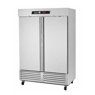 Congelador Asber ARF-49-H Hc, congelador vertical, en acero inoxidable.