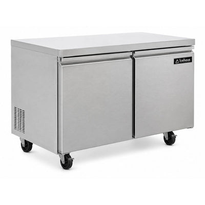 Congelador Bajo Barra Icehaus CBB-2P-SS-01, en acero inoxidable.