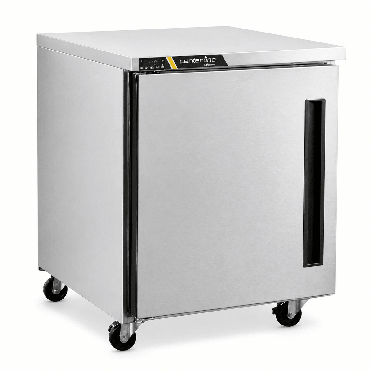 Congelador Centerline CLUC-27F-SD-L, congelador bajo barra, en acero inoxidable.