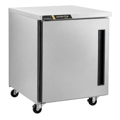 Congelador Centerline CLUC-27F-SD-R, congelador bajo barra, en acero inoxidable.