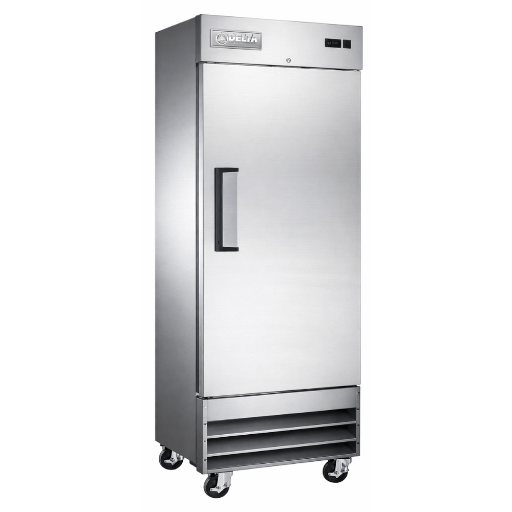 CONGELADOR DELTA D-CV-1PS | Congelador Vertical | 21 Pies Cúbicos | 1 Puerta Solida | Acero Inoxidable | Cocina Industrial Restaurante