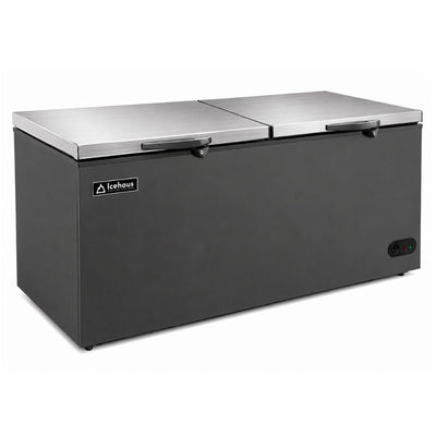 Congelador Icehaus Ctc -24 – Ss-g, 2 tapas de cofre, en acero inoxidable.