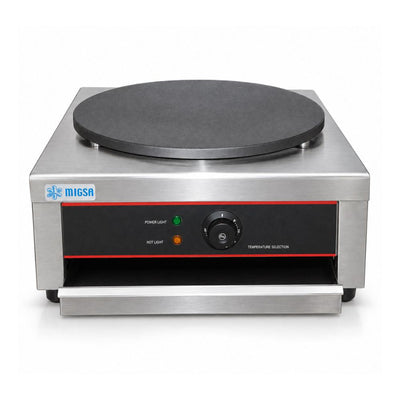 Crepera Migsa EM-1, crepera sencilla, en acero inoxidable.