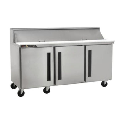 Centerline CLPT-7230-SD-LLL 72” Mesa Preparacion MegaTop 3 Puertas Solidas Apertura Izquierda Izquierda 184.1 cm -  - Centerline - KitchenMax Store