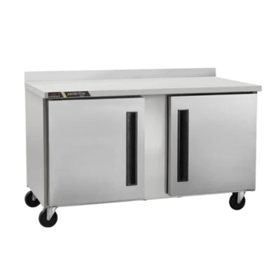 Centerline CLUC-60F-SD-WTLR 60” Congelador Bajo Barra Mesa Trabajo 2 Puertas Solidas Abertura Izquierda-Derecha 152.9 cm -  - Centerline - KitchenMax Store