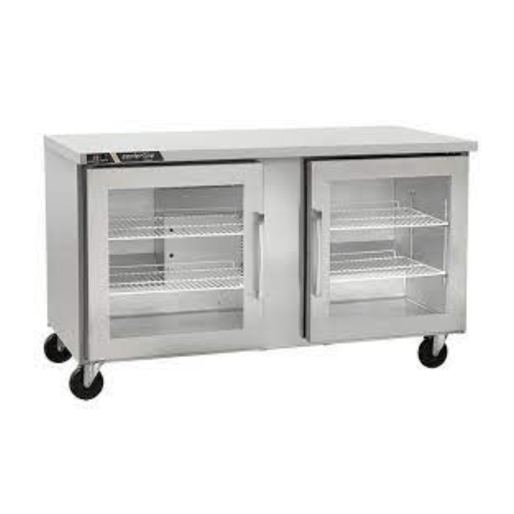 Centerline CLUC-60R-GD-LR 60" Refrigerador Bajo Barra Puerta Cristal Abertura Izquierda Derecha 153 cm frente -  - Centerline - KitchenMax Store