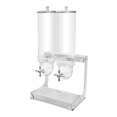 DISPENSADOR DE CEREALES RHINO DISCER-7 | Dispensador de Cereales | Capacidad 7 L | Acero Inoxidable y Policarbonato | Hotel Buffet Cafetería