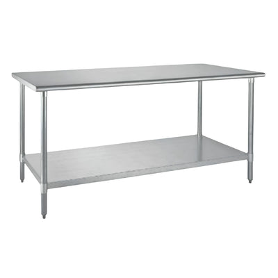 King MTI-200 Mesa Trabajo Isla 2 Mt  200 x 70 x 90 cm Acero Inoxidable Restaurantes Cocinas Económicas Profesionales Comerciales Fondas Banquetes Cafeterías Preparación Alimentos Comida Food Truck Bares Hoteles Panaderías Herramienta