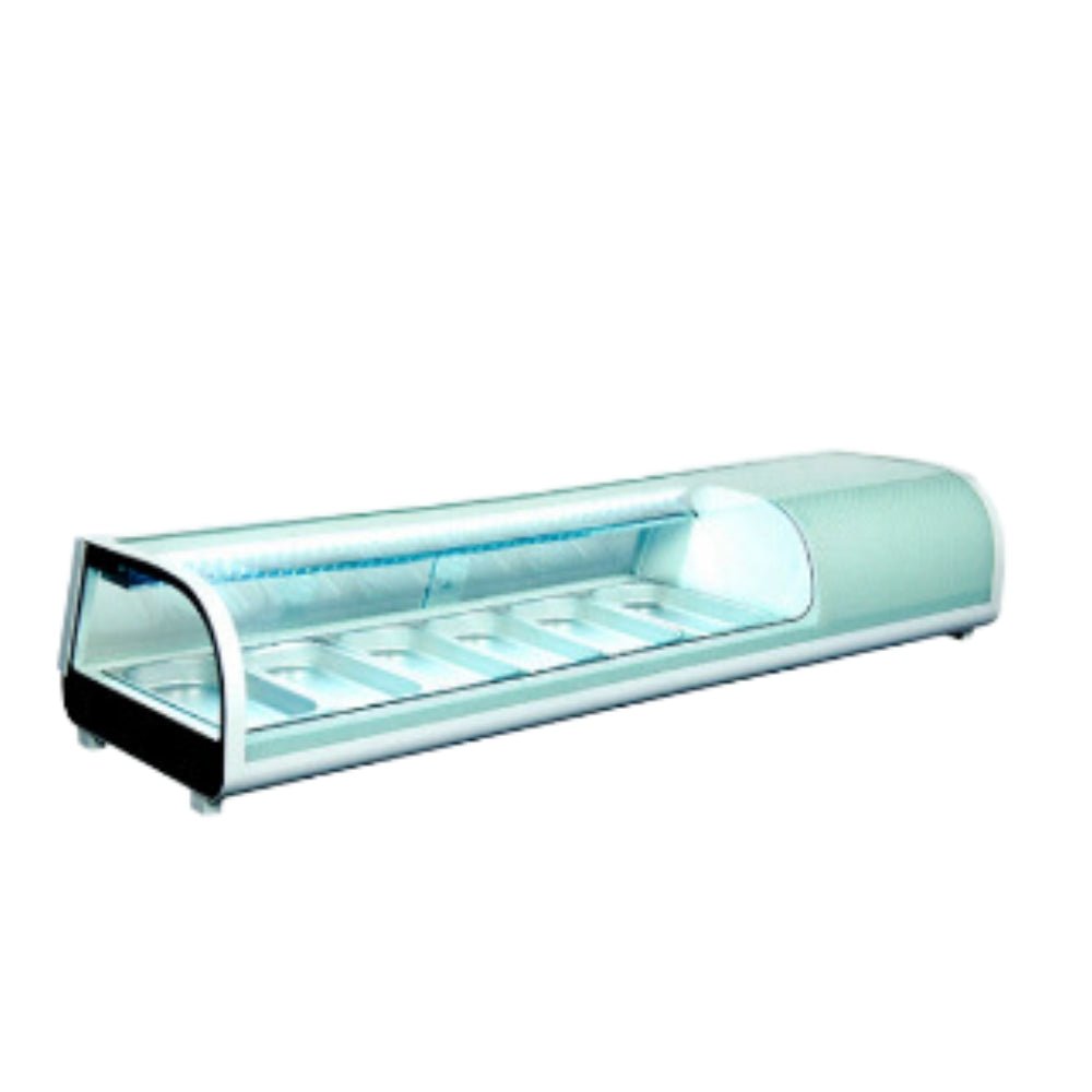 San Son SSVRS-35L Refrigerated Display Case for Sushi Restaurant