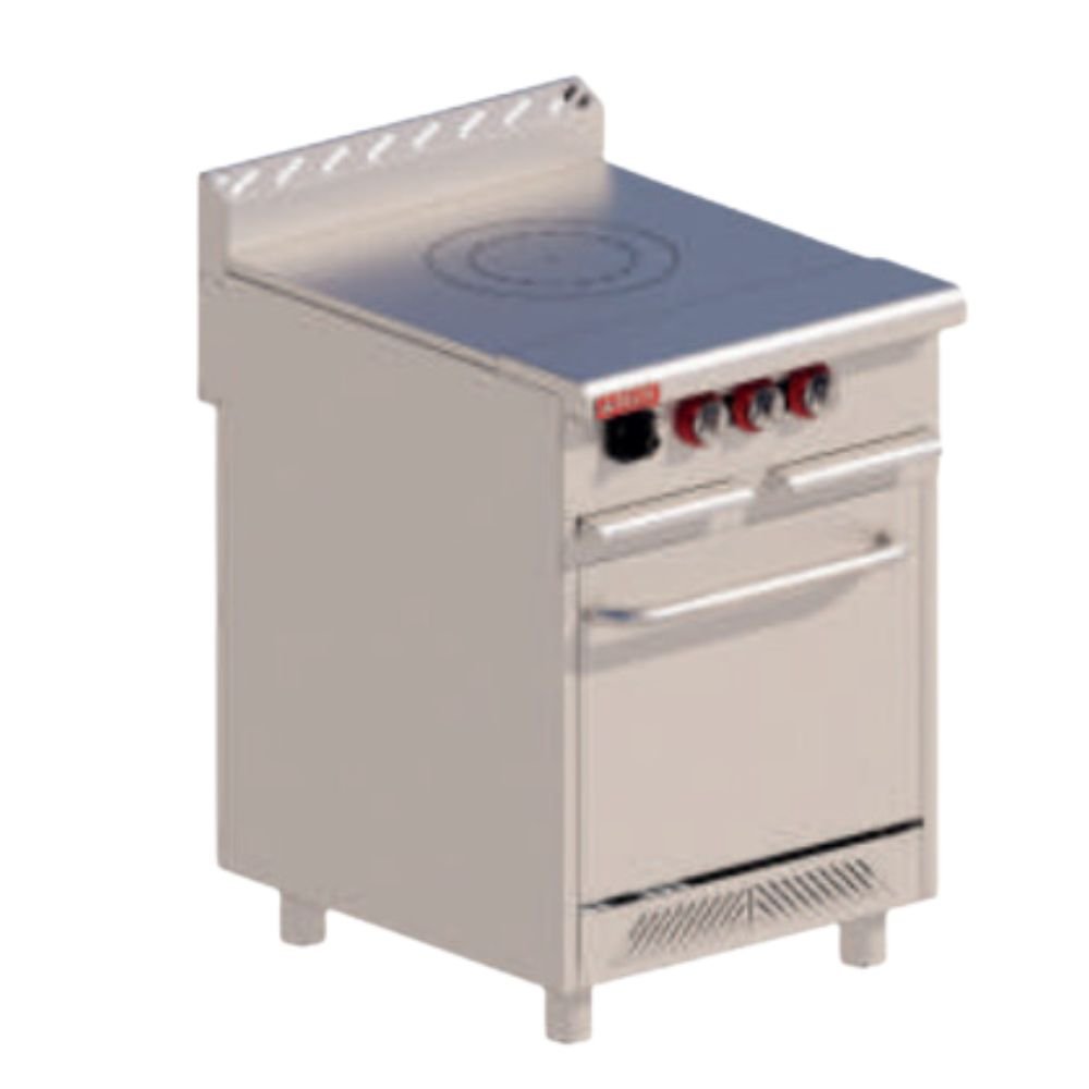 ESTUFA DELTA 2-PF-H TOP | Estufa con Plancha Francesa | Horno | Gas | Quemador Triple Concéntrico | Acero Inoxidable | Cocina Industrial Restaurante Cocinas Fondas Restaurantes Cenadurias Comedores Industriales Preparación de Alimentos Cocción 