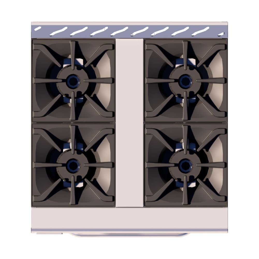 ESTUFA DELTA H-4 | Estufa | 4 Quemadores | Horno Asador | 1 Quemador | Charolas Cata Escurrimientos | 1 Quemador | Patas Niveladoras | Comedor Industrial Hotel Restaurante | Estufa Cuatro Quemadores Horno Acero Inoxidable Restaurante Hotel Cafeteria Preparacion Alimentos Coccion Hornear