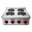 ESTUFA KINGSTAR ESK4E | Estufa Sobremesa | Eléctrica | 4 Quemadores | Restaurante Negocio Cocina Cocinas Fondas Restaurantes Cenadurias Comedores Industriales Preparación de Alimentos Cocción 