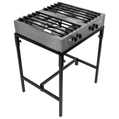 ESTUFA KITCHENMAX STORE MLM1767853679 | Estufa Semi Industrial | Acero Inoxidable | 4 Quemadores | Hornillas | Cocina  Restaurante Hotel