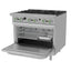 ASBER AER 6 36 C EM Stove | Gas | 6 Burners | Stainless Steel | Restaurant Cafeteria Industrial Kitchen