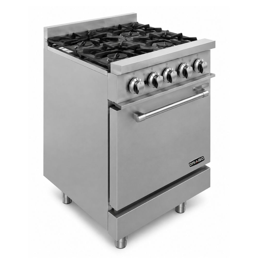 Estufa Drago CG-41 GES-040-000, en acero inoxidable.