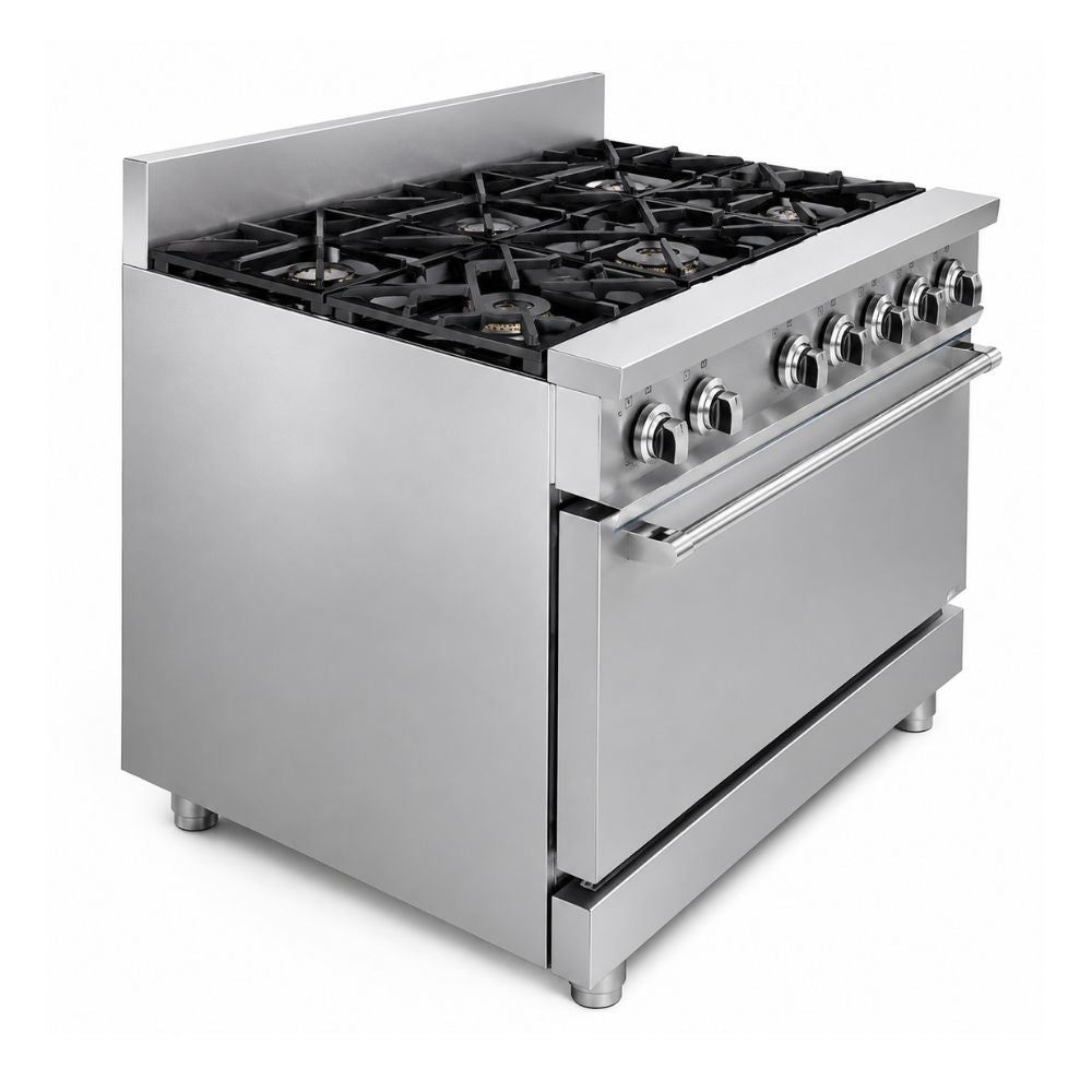 Estufa Drago CG-61 GES-060-000, en acero inoxidable.
