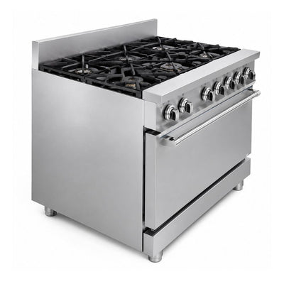 Estufa Drago CG-61 GES-060-000, en acero inoxidable.