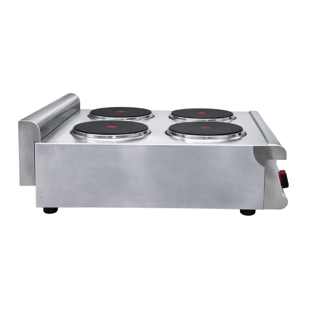 ESTUFA KINGSTAR ESK4E | Estufa Sobremesa | Eléctrica | 4 Quemadores | Restaurante Negocio Cocina Cocinas Fondas Restaurantes Cenadurias Comedores Industriales Preparación de Alimentos Cocción 