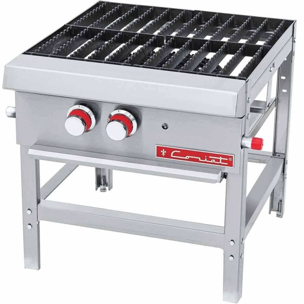 ESTUFÓN CORIAT SP-1T | Gas | 1 Parrilla | 1 Quemador | Acero Inoxidable | Restaurante Cocina industrial Bistró
