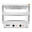 EXHIBIDOR CALIENTE RHINO EXCAL-87 | Exhibidor Caliente para Paso de Alimentos | 2 Niveles | Iluminación LED | Acero Inoxidable | Restaurante Cafetería Buffet
