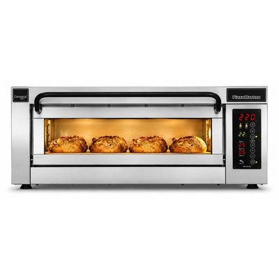 Horno Ecomax PM451ED-DW, horno para pizza, en acero inoxidable.
