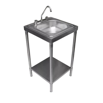 FREGADERO KITCHENMAX STORE MLM1879818191 | Fregadero | 1 Tarja y Maneral | Acero Inoxidable | Sencillo | Puesto Negocio Restaurante