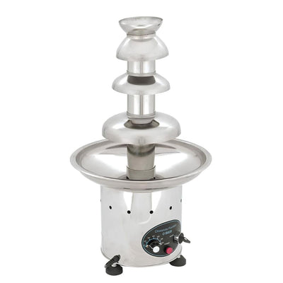 MIGSA CF24A | Fuente de Chocolate | Fresas Bombones Cubiertos | 4 Cascadas | Servicio 40 - 80 Personas | 2.5 Kilos | Eléctrica | Fiestas Alimentos Trabajo Uso Rudo Bares Cafeterías Buffet Restaurante