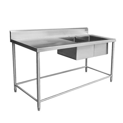 Ferro 15182105 Fregadero Doble Tarja Derecha Acero Inoxidable 225 cm - Fregadero - Ferro - KitchenMax Store