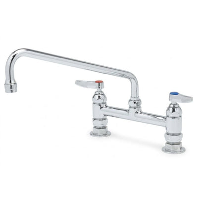 Grifería T&s Brass B0221M, llave mezcladora a cubierta.